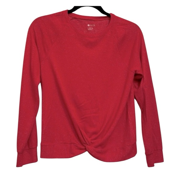 Zella Girl Other - ZELLA red long sleeve lightweight, long sleeve sweater.  Girls Size 10-12